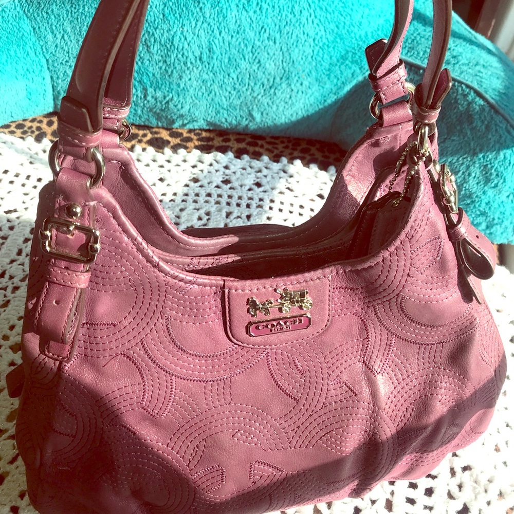 Coach purple shoulder bag